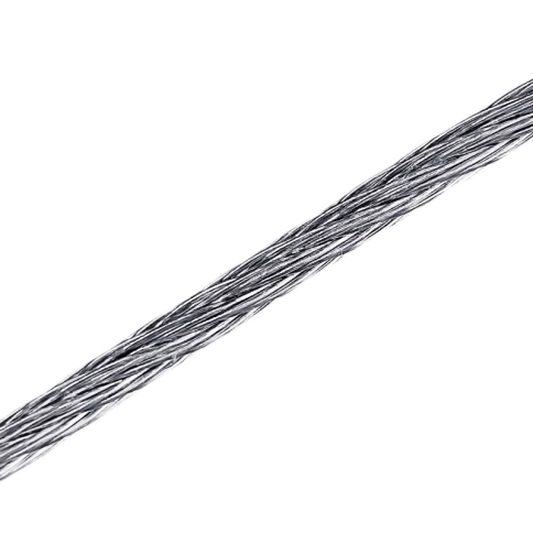 Трос стальной d1,5 оцинкованный без оплетки, 10 метров фото 1