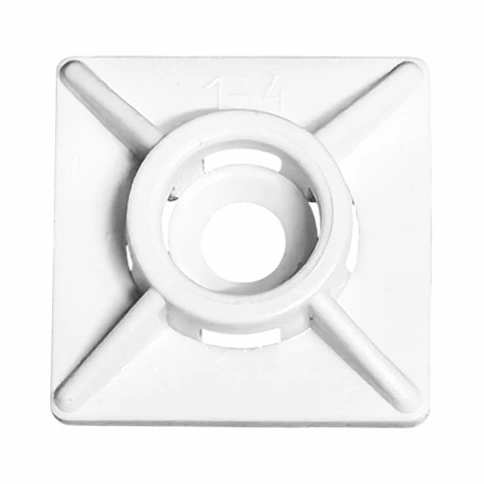 Площадка для хомута 27х27 мм, белая фото 1