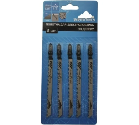 Полотно для эл.лобзика VERTEXTOOLS T301CD фото 1