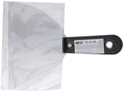 Шпатель с пластиковой ручкой полированный 6" (150 мм) фото 2