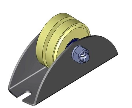 Ролик на платформе d 70 мм под полосу 35мм, капролон, 4 шт. фото 6