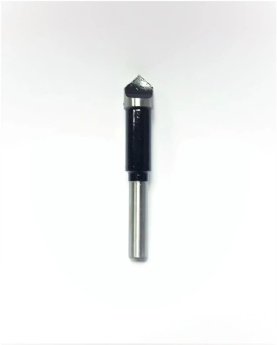 Фреза пазовая прямая V-образная SхDxH 8х12,7х30 фото 1