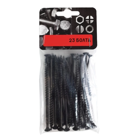 Саморез по гипсокартону 4,8х95 мм, крупная резьба, фосфатированный, 30 шт. фото 1