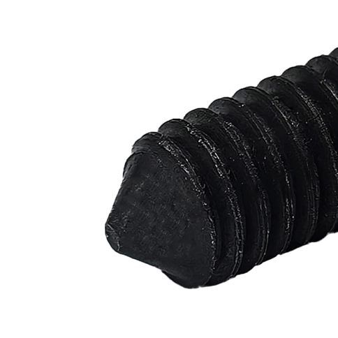 Винт установочный с внутр. шестигранником 12х25 мм, класс прочности 12.9 DIN 914 черный фото 2