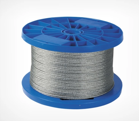 Трос стальной d3 с зажимами (4 шт.) ОЦ  без оплетки фото 1