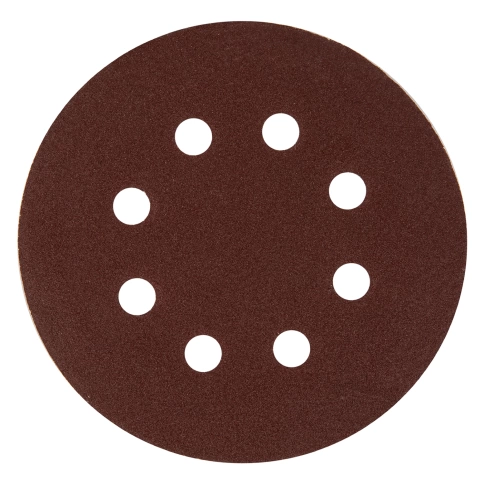 Круг абразивный перфорир. на ворсовой основе под "липучку" 125 мм Р60 5 шт  Matrix  фото 1