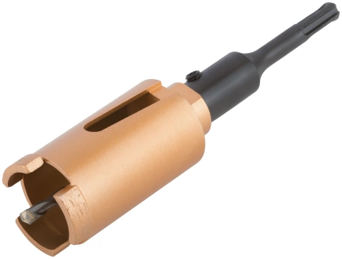 Коронка по бетону, алмазная кольцев безударная в сборе, 45 мм фото 1