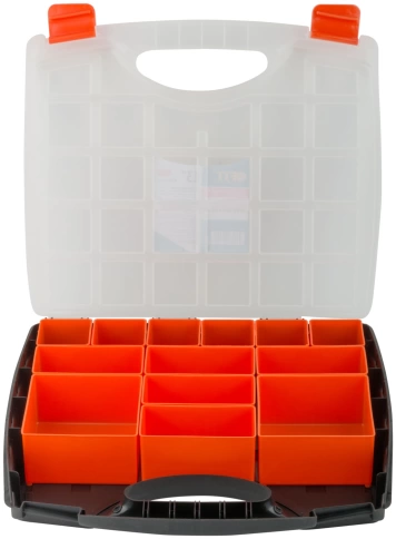 Ящик для крепежа (органайзер) съемные ячейки 13" (325х280х60 мм) фото 3