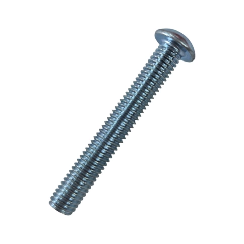 Винт с полукруглой головкой и внутр.шестигр. 8х55 мм ISO 7380-1 класс прочности 10.9, оцинкованный фото 1
