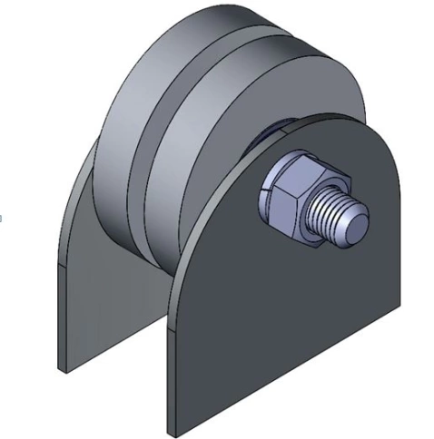 Ролик на пластинах Р3602, d65мм под полосу шир. 30 мм, 2 шт. фото 9