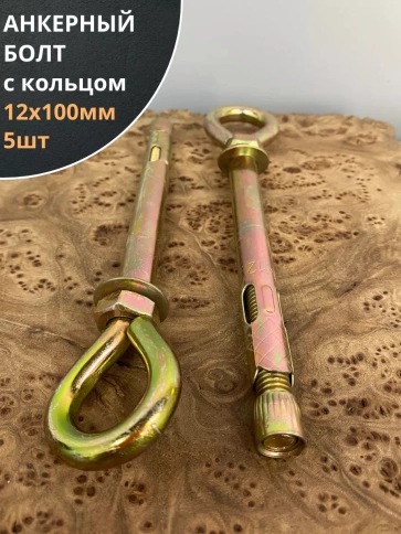 Анкерный болт с кольцом 12х100 мм (5 шт.) фото 1