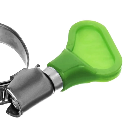 Хомут червячный с барашком 60-80 мм, нержавеющая сталь W2 фото 2