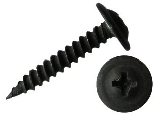 Саморез с прессшайбой, острый, 4,2х16 РМЗ (чёрный) Беларусь фото 1