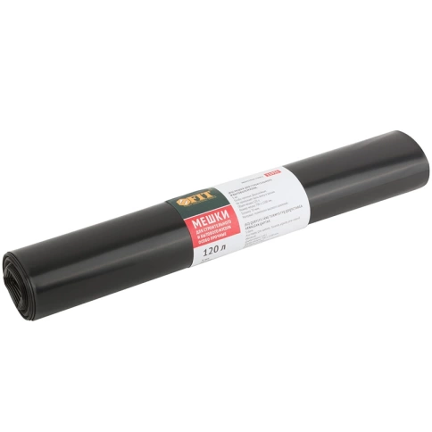 Мешки для строительного мусора 700х1100 мм 70 мкм 5 шт, ПВД, особопрочные 120 л фото 1