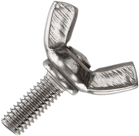 Винт-барашек М6х16 мм , нержавеющая сталь DIN 316 (5 шт.) фото 6