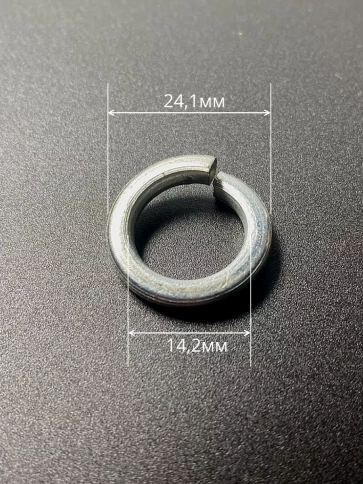 Шайба гровер пружинная нержавеющая М14 DIN127, 10 шт. фото 2