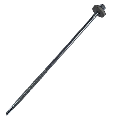 Саморез для сэндвич-панелей 6,3/5,5х185 мм, оцинкованный фото 1