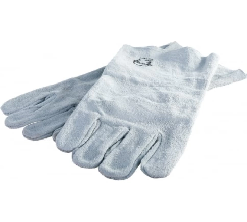 Краги серые спилковые 35 см ПРОФЕССИОНАЛ фото 2