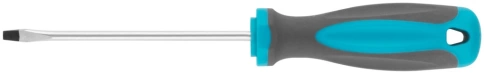 Отвертка, CrV сталь, прорезинененная ручка, SL4х100 мм фото 2