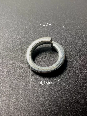 Шайба гровер пружинная нержавеющая М4 DIN127, 50 шт. фото 2