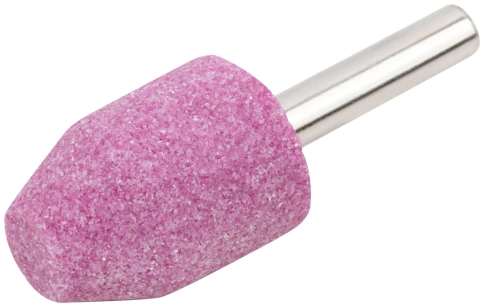 Шарошка абразивная по металлу, хвостовик 6 мм, цилиндр со скосом 18х27 мм фото 2