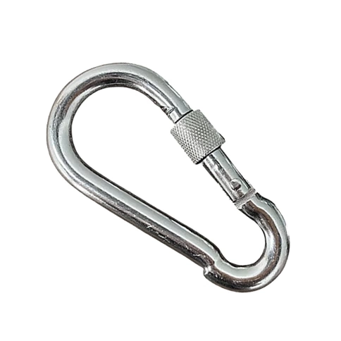 Карабин c фиксатором *5 оцинкованный DIN 5299 D фото 2