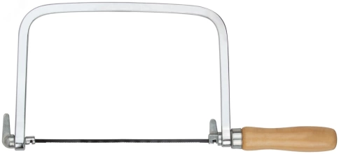 Ножовка по металлу и дереву, с глубокой рамкой + 5 запасных полотен 175 мм  фото 1