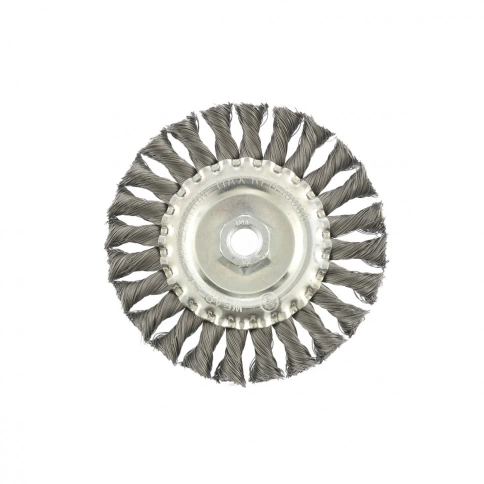 Щетка для УШМ "Плоская", кручен.проволока 0,35мм, 75 мм М14 Matrix фото 3