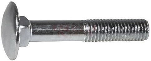 Болт мебельный М8х140 полукруглая головка ОЦ DIN 603,20 шт. фото 5