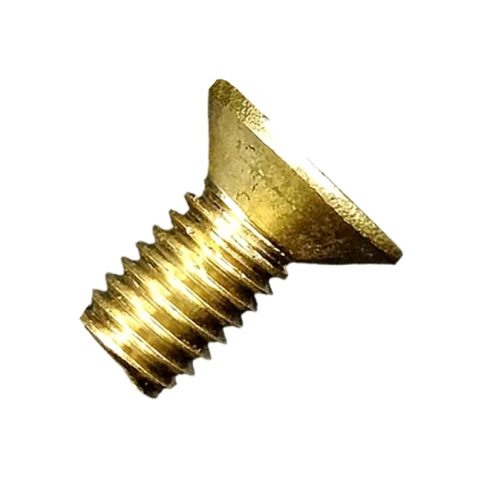 Винт потай 3х8 мм DIN 965, полная резьба, латунный фото 1
