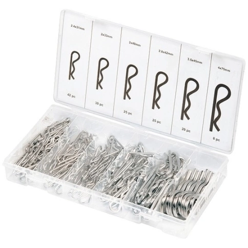 Набор шплинтов S головки с фиксацией 150 предм. Сибртех фото 2