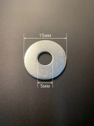 Шайба увеличенная оцинкованная М5 DIN 9021, 10 шт. фото 4