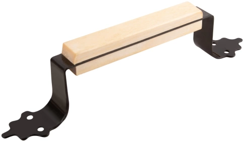 Ручка дверная прямоугольная с деревянными накладками  фото 4