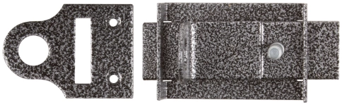 Засов накладной с проушинами серебро фото 1