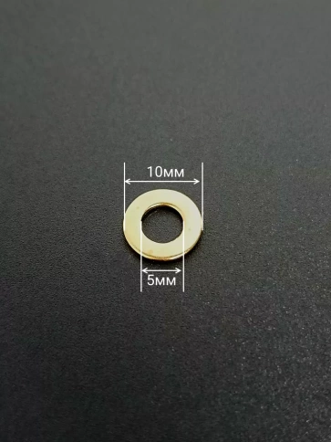 Шайба М5 латунная  DIN125,10 шт фото 2