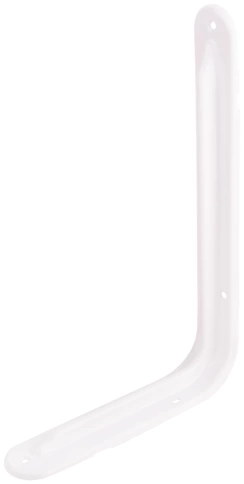 Уголок-кронштейн (1,0 мм) усилен.белый фото 3