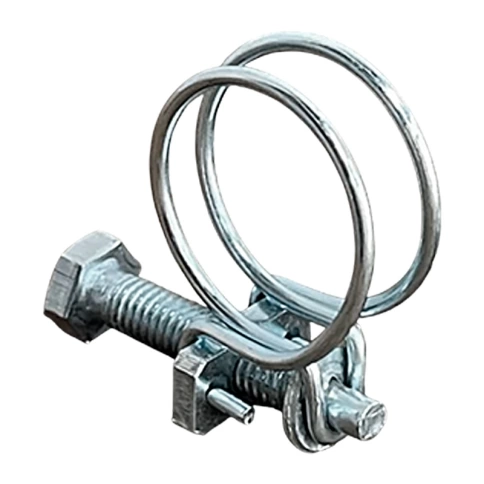 Хомут проволочный 19 мм steel wire clamp, оцинкованный фото 2