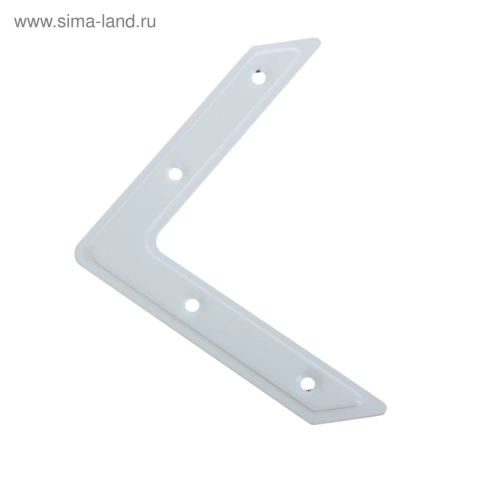 Угольник УГ-100 полимер белый фото 1
