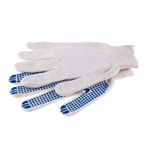 Перчатки трикотажные с ПВХ точкой, 7 класс вязки, Россия фото 2