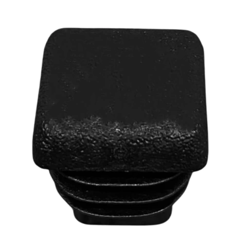 Заглушка для труб квадратная 25х25 мм, черная фото 1