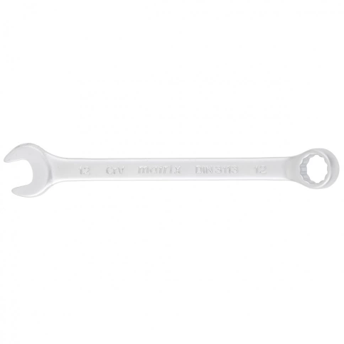 Ключ комбинированный матовый хром 12 мм CrV Matrix фото 1
