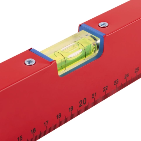 Уровень Стандарт 3 глазка 1000 мм красный корп.,фрезер.раб.грань фото 4