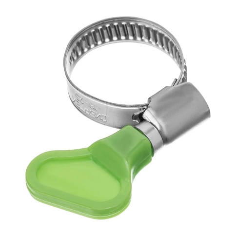 Хомуты металлические, элемент крепления с формой ключа 16-25 мм, оцинкованные фото 1