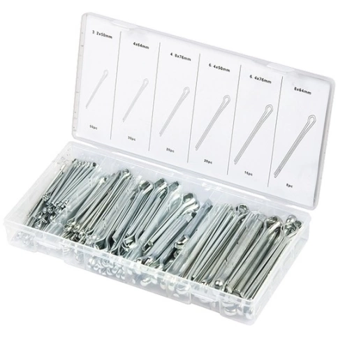 Набор шплинтов S головки x L:1.6х25;2.3х25;2.3х38;3.1х32;3.1х50;4х63 мм 555 предм. Сибртех фото 2